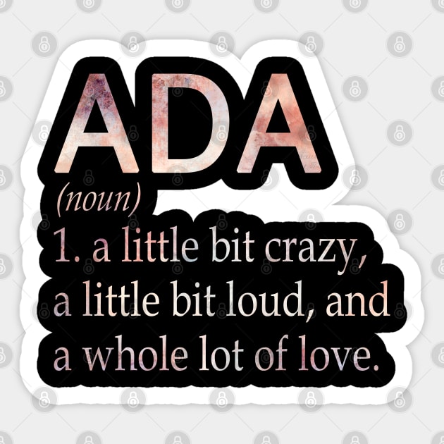 Ada Girl Name Definition Sticker by ThanhNga